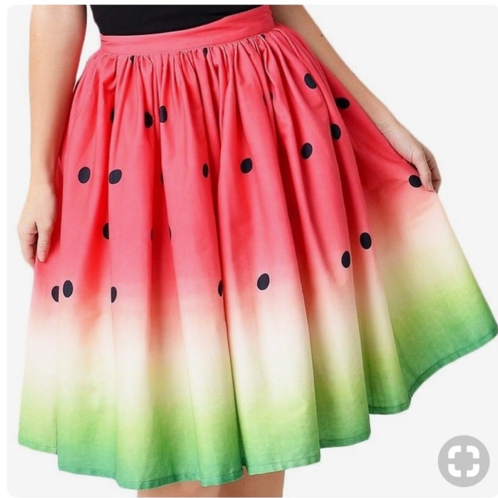 Unique Vintage Watermelon Skirt